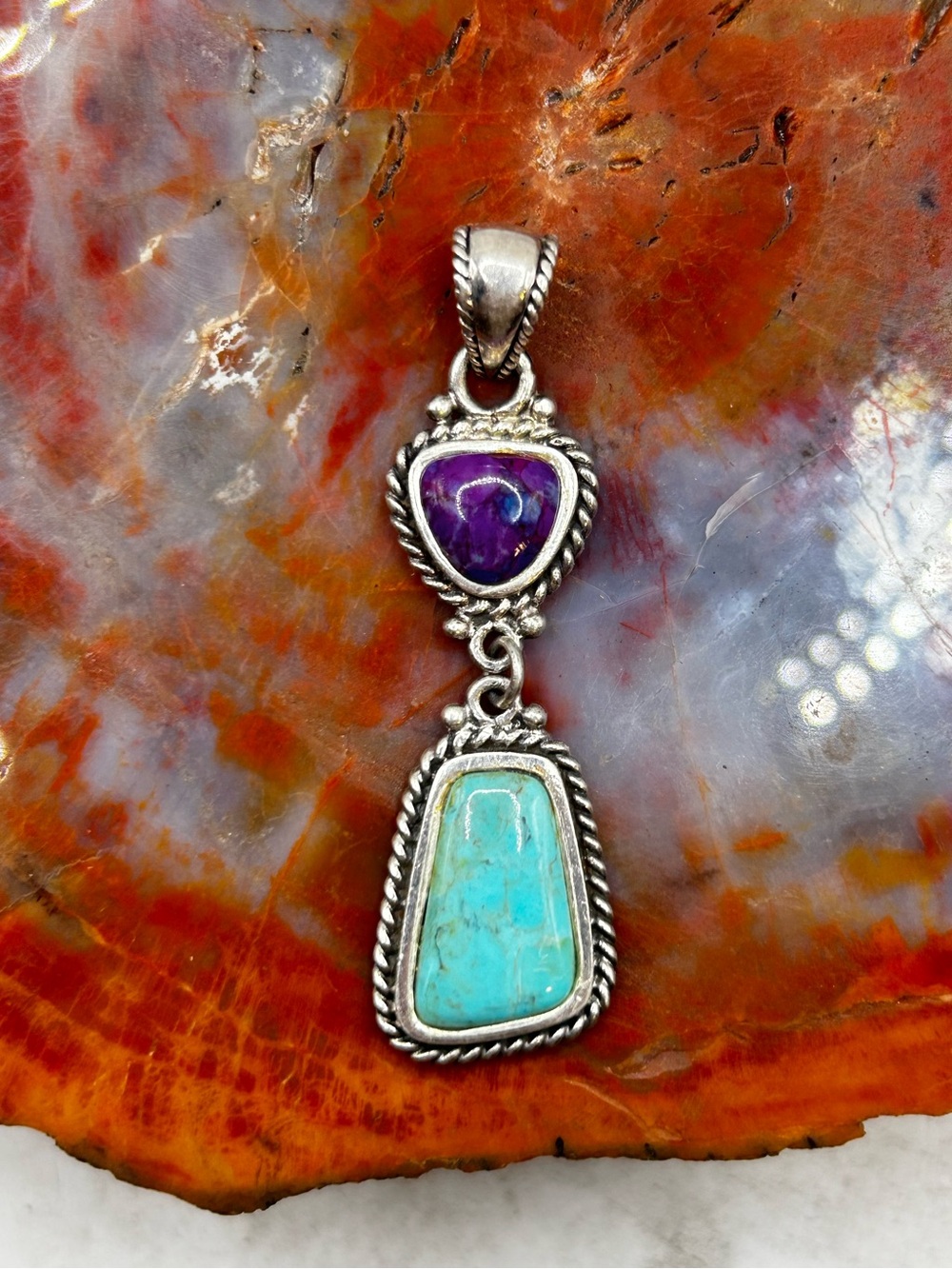 Sterling Silver Turquoise Pendant